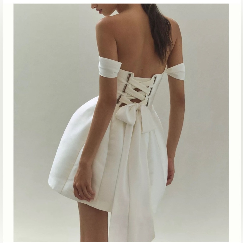 Brand new BHLDN White Off-Shoulder Sundress Backless
